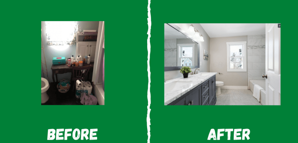 Before and After Ohio Fix and Flip: Bathroom