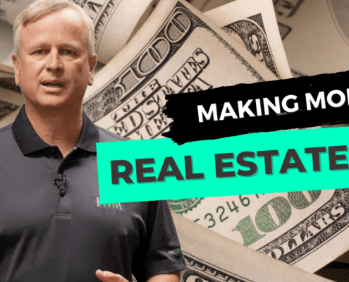 Text: "Making Money in Real Estate in 2022." Mike Bonn with dollar bills in the background.