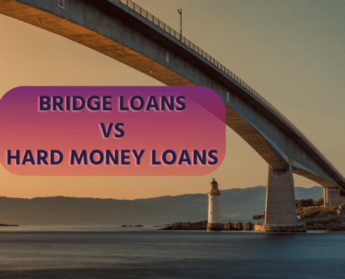 Text: "Bridge Loans VS Hard Money Loans"