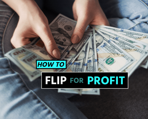 Text: "How to Flip for Profit"