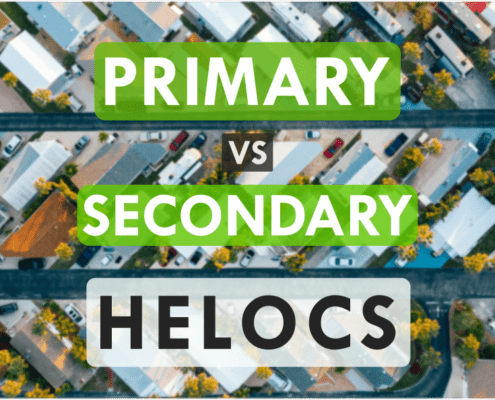 Text: 'Primary vs Secondary HELOCs"